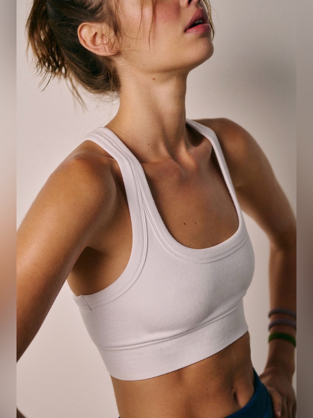 FP Movement by Free People Go To Sports Bra ~ White